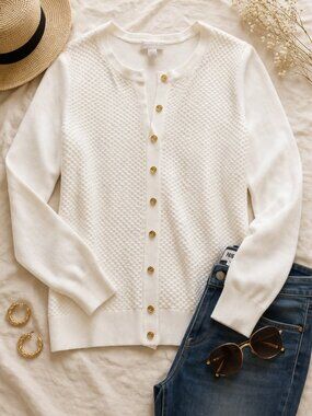 Charter Club White Cardigan – Size Small